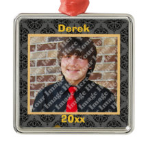 Ornamento Dourado De Cinzas E Pretos