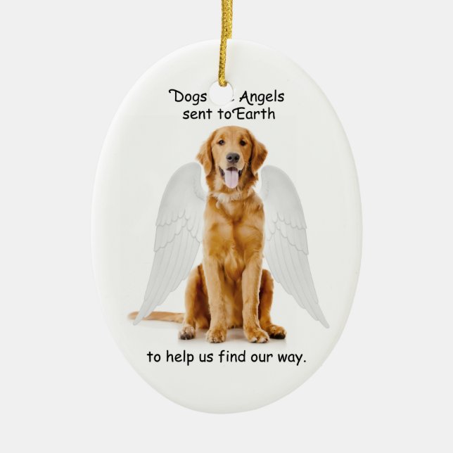 Ornamento dourado do anjo (Frente)