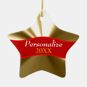 Ornamento Dourado personalizado