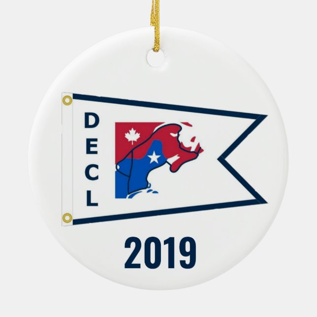 Ornamento Down East Cruisers Loop (Branco, 2019) (Traseira)