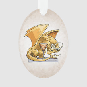 Ornamento Dragão de Birthstone de novembro: Ornament Topaz