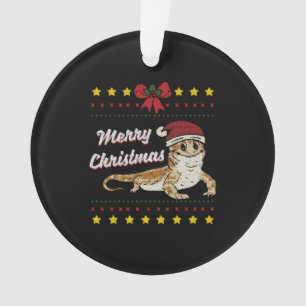 Ornamento Dragão de Cartola de Natal Feio Réptil