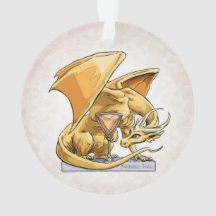 Ornamento Dragão do Birthstone de novembro: Topázio