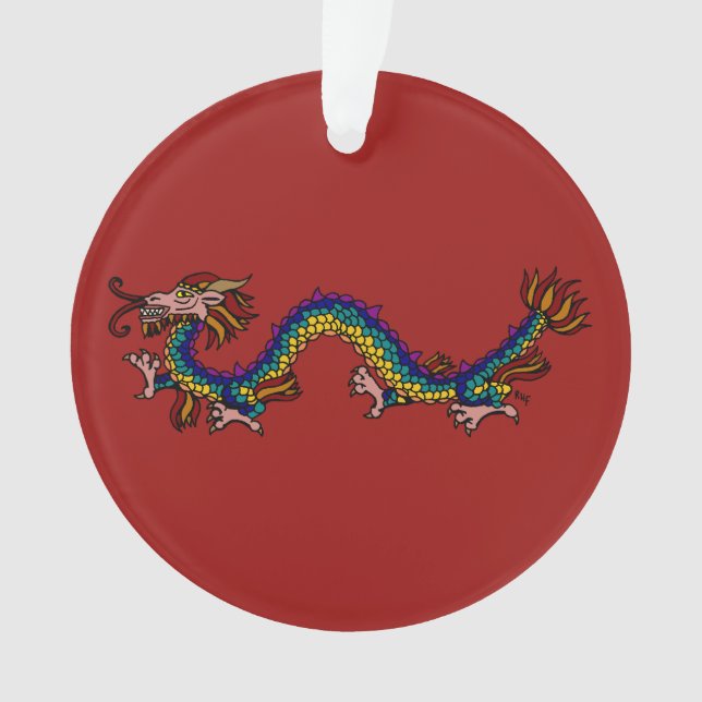 Ornamento Dragão Oriental (Frente)