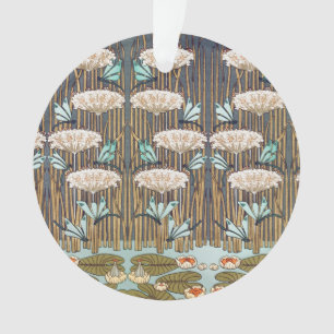 Ornamento Dragões Água Lírios Marsh Art Nouveau