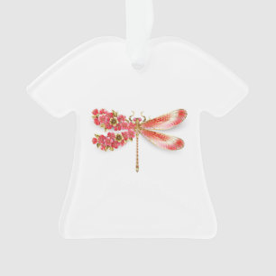 Ornamento Dragonfly com joalheria sakura
