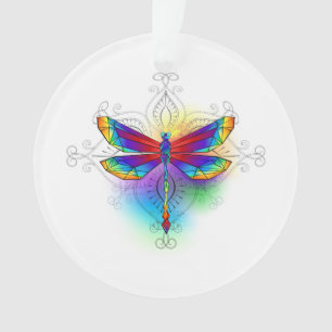 Ornamento Dragonfly Poligonal