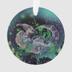 Ornamento Duckbill Dinosaur Art