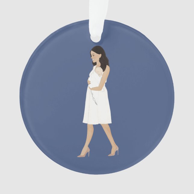 Ornamento Duquesa de Sussex Meghan Markle Natal de 2019 (Frente)