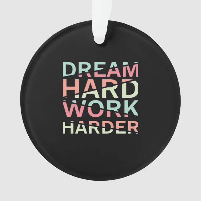 Ornamento Duro de Trabalho do Dream Duro Clássico (Frente)