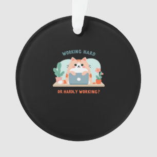 Ornamento Duro De Trabalho Ou Mal Engraçado