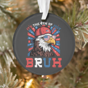 Ornamento É 4 De Julho Bruh Águia-Cabeluda Patriótico