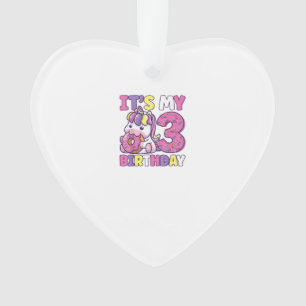 Ornamento É a minha festa de 3º aniversário Meninas fofas Do