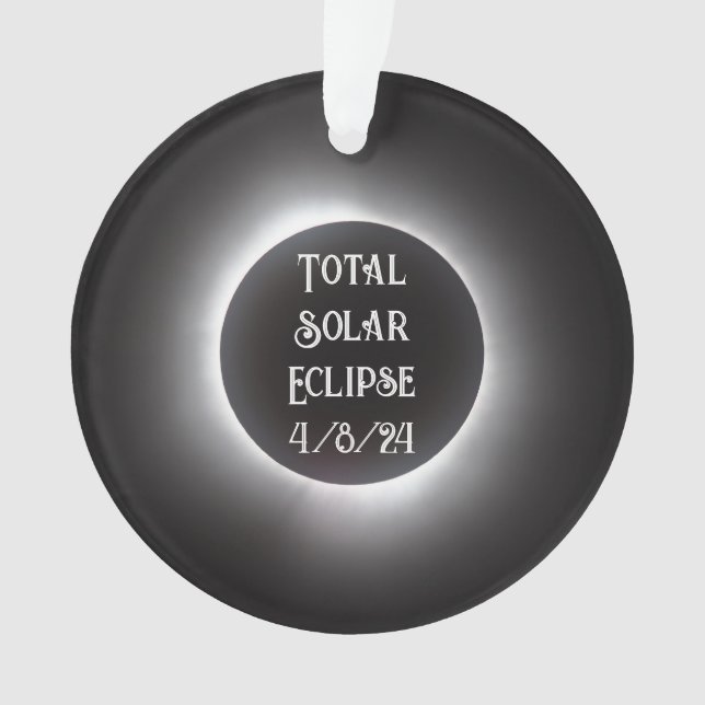 Ornamento Eclipse Solar Total (Frente)