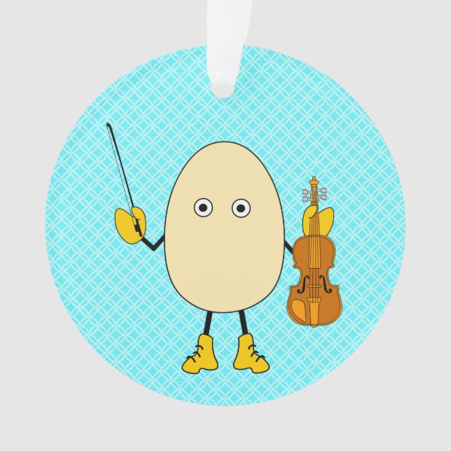 Ornamento Egghead Violinist (Frente)