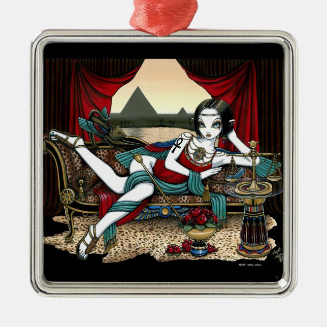 Ornamento egípcio do anjo da deusa de "Mayet" (Frente)