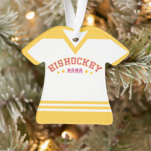 Ornamento Eishockey Mama Hockey Mãe Alemã