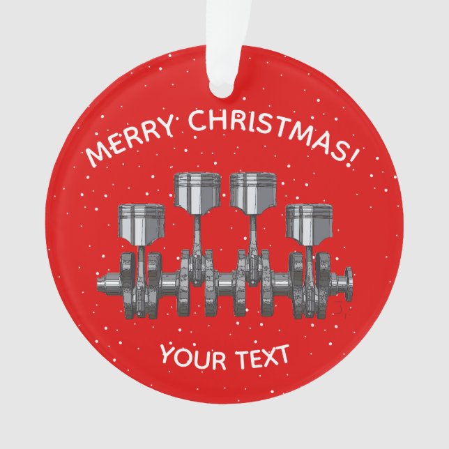 Ornamento Eixo de manivela do pistão - Turbocharger (Frente)