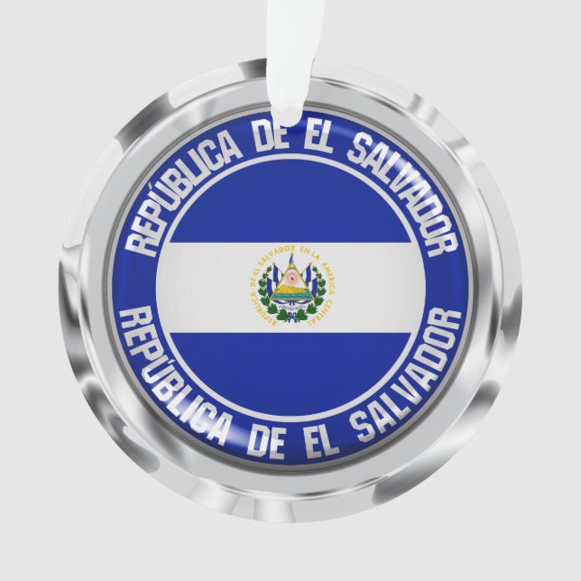 Ornamento El Salvador Round Emblem (Frente)