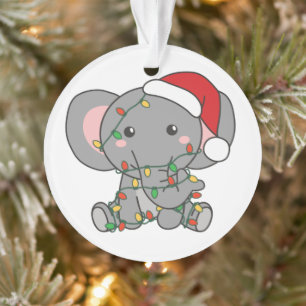 Ornamento Elefantes de Natal