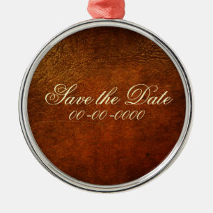 Ornamento elegante do desenhista do couro genuíno