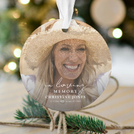 Ornamento Elegante Em Memória Amante Foto De Homenagem Memor
