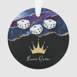 Ornamento Elegante Glitter Crown Bunco Queen