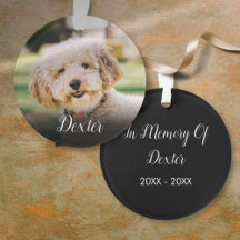 Elegante memorial de foto de animal de estimação