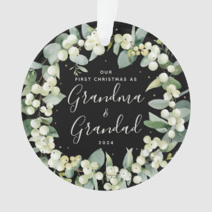Ornamento Elegante nosso primeiro Natal como avós Foto