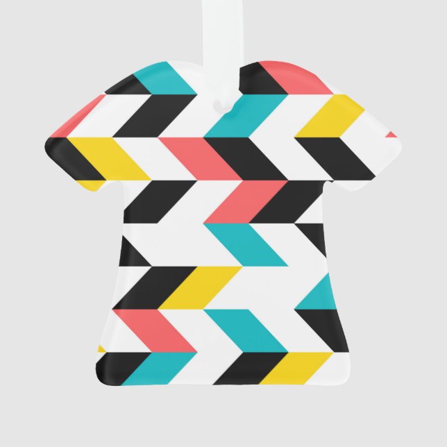 Ornamento Elemento gráfico colorido, geométrico, legal, únic (Verso)