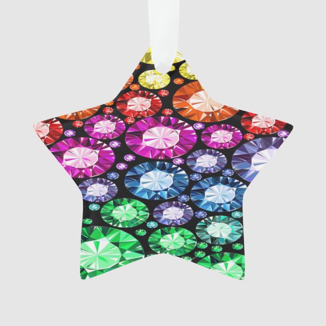 Ornamento em Estrela Bling (Frente)