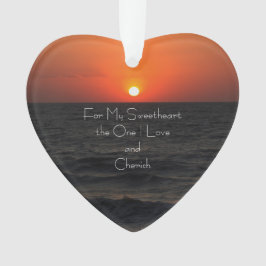 Ornamento em forma de coração