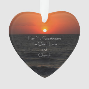 Ornamento em forma de coração