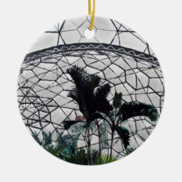 Ornamento em Quadrado Verde de Cerâmica