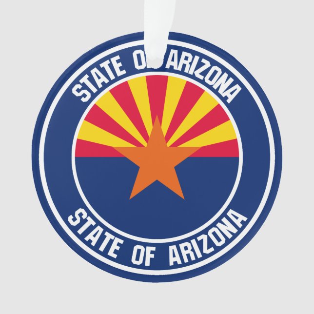 Ornamento Emblem arizona redonda (Frente)
