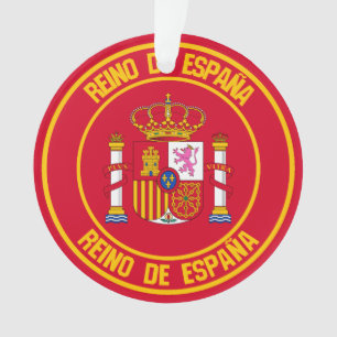 Ornamento Emblem espanha redonda