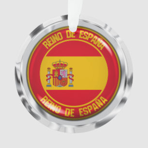 Ornamento Emblem espanha redonda