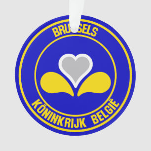 Ornamento Emblem redonda de Bruxelas