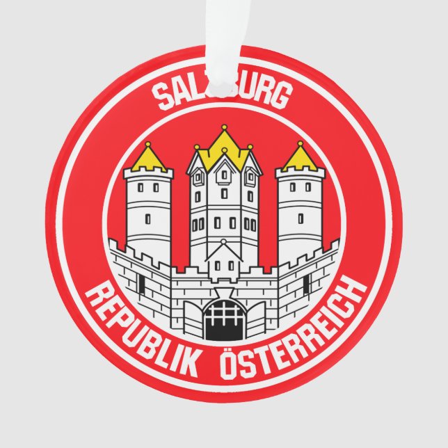 Ornamento Emblem redonda de Salzburgo (Frente)