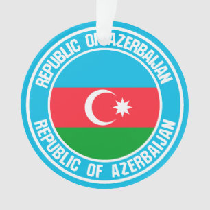 Ornamento Emblem redonda do Azerbaijão