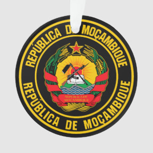 Ornamento Emblem redonda em Moçambique