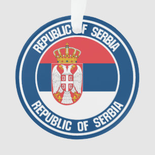 Ornamento Emblema Circular da Sérvia