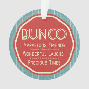 Ornamento Emblema do vintage de Bunco
