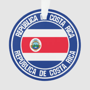Ornamento Emblema redondo de Costa Rica