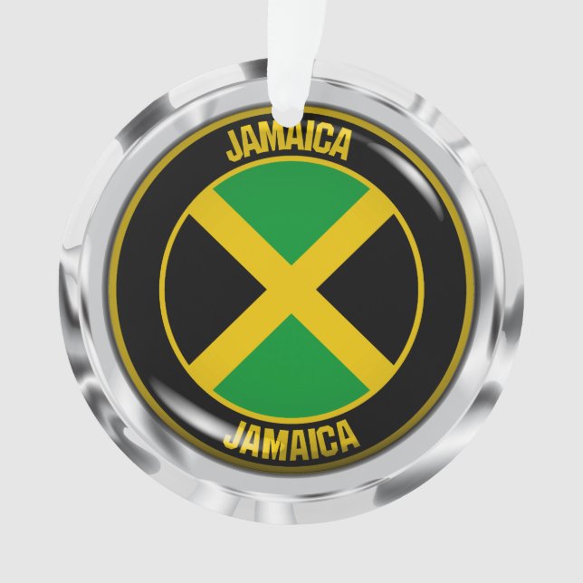Ornamento Emblema redondo de Jamaica (Frente)