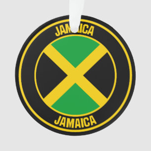 Ornamento Emblema redondo de Jamaica