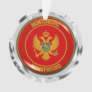 Ornamento Emblema redondo de Montenegro