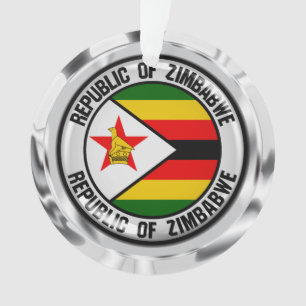 Ornamento Emblema redondo de Zimbabwe