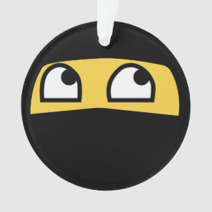 Ornamento Emoji bonito de Ninja do lil