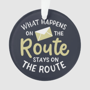 Ornamento Empregador Postal O que Acontece no Route Christma